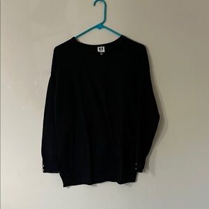 Anne Klein Women's Black Crewneck Sweater